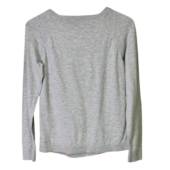 Talbots Petites MP Gray Dalmatian with Red Glasses Sweater - Picture 2 of 8